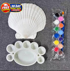 10 Pcs Large Scallop Shells 4-5 Inch Natural White Scallop Shells From Sea Beach