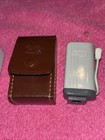 Pair Of Emo Wetzlar Compact Flash Bulb Attachments W  Cases - Wetzler Germany