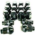 M10x1 25 Black Tapered Lug Nuts 16 Pack Honda Yamaha Kawasaki Can-am Polaris