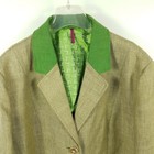 Habsburg Blazer Women s Size 44 Beige Green Traditional Jacket Herringbone