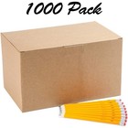 Wood Cased  2 Hb Pencils Yellow Pre-sharpened Bulk Pack Of 1000
