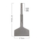 - 6 5  X 3  Sds Thinset Scraper   Tile Scraper Chisel - Works With Sds Plus R   