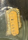 Set Of 2 Vintage Decanters      pin Bottle Design    Gold Tops 1950   s 60   s