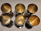 6 Vintage Central Hotel Silver Wine Goblets Cups Wurzburg Germany Wellner Soehne