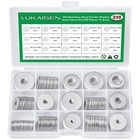 304 Stainless Steel Large Fender Washers Assortment Kit  230 Pieces 15 Sizes    
