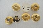 Eurotex Brass Light Switch  Vintage Brass Plate And Ceramic Switch Button