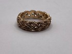 Vintage Avon Braided Twist Goldtone Rope Ring  size 5 