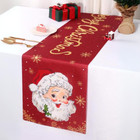 Christmas Table Runner Santa Claus Merry Xmas Polyester 35x180cm Table Runner