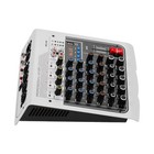 Mix-400 Pro 6 Channel Audio Mixer Live Studio Power Mixing Console Amplifier 