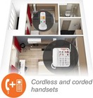 Vtech Sn5147 Amplified Corded cordless Senior Phone System - White