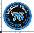 1976 International Harvester Scout Embroidered Patch Black aqua Iron-on Sew-on
