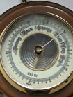 Selsi Barometer Weather Forecast Instrument Wood Ship Wheel Germany  5 Inch