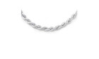 Solid Sterling Silver Diamond Cut Rope Chain Necklace Italian Made 925 Stamp