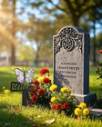 Glyhaoyizhi Cemetery Decorations For Grave Mom 12 59 7 28 0 03 Inches  Purple