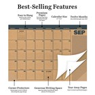 July 2026 - June 2027 Trail   Timber Medium Desk Pad Monthly Blotter Calendar