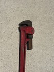 Vintage Heavy Duty 48    Cast Iron Steel Straight Pipe Wrench Red