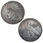 Antique Liberty Indian Head  10 Dollar Coin Uncirculated Morgan Silver Dollar   