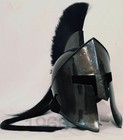 Solid Steel Medieval Helmet King Leonidas Spartan 300 Movie Halloween Costumes