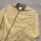 J  Crew Wallace   Barnes Men s Bomber Jacket Khaki Brown Full Zip Size Xl