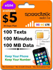 Prepaid Sim Card Kit For Smartphones And Cellphones 3 In 1 Micro Nano Size 5g
