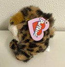 Vintage Puffkins Swibco Stuffed Animal Lenny Leopard Plush Toy 1998