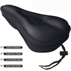 Soft Padded Bicycle Wide Seat Cover Gel Cushion Sporty For Mountain Bike Saddle