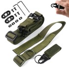 Tactical Quick Detach Qd 1 2 Point Multi Mission Rifle Sling W  D Ring mount Set