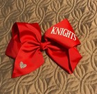 Large 8  Grosgrain Hair Bow Jojo Siwa Inspired Red Personalized Custom Hairbow