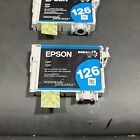 3 Genuine Epson 126 Color Ink Cartridge  Cyan  Yellow Black Open Bag New No  Box