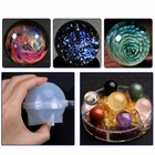 5pcs Orb Sphere Silicone Mold For Epoxy Resin Polymer Clay Crafting Diy Jewelry