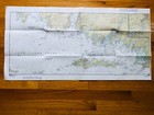 Nautical Chart Long   Fishers Island Sound 1970 Vintage Ct Map 32 5x16 5 Green