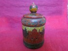 Antique American 19th Century Painted Carved Wood Box Pennsylvania Dutch  