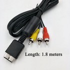 Audio Av Rca ac Cable Power Supply Adapter Cord For Sony Playstation 1 2 Ps2 Fat
