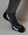 Fox Racing Perf No Show Socks 3 Pack Men Htr Grey black white L xl 11-13