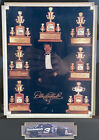 Vintage 1990s Dale Earnhardt 7-time Champion Trophies Framed Print 12    X 15   