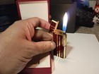 High Quality Derui Wellington Soft Flame Red   23kt Gold Cigarette Lighter New