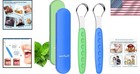 Tongue Scraper Cleaner For Adults Kids Dental Fresh Breath Stainless Steel Du   
