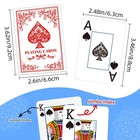 Playing Cards  Deck Of Poker Jumbo 3 5  X 2 5   Blue And Red 