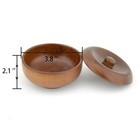 Oak Wood Shaving Bowl  Lid  Mens Shaving Soap Bowl  Wet Shave  Lathering