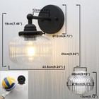 1-light Indoor Modern Wall Sconce  Vanity Modern Single Vintage Industrial Wa   