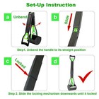 32   Long Handle Dog Poop Scooper With Waste Bags Pick Up Tool