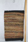 Antique Cotton Rag Braided Table Runner 14x23 Hand Made Muted Color Authentic 