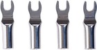 4 Pcs Cardas Bts Banana To Spades Adapter Plugs Speaker Binding Post 1 4  6 3mm