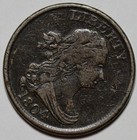 1804 Draped Bust Half Cent  c-8   Spiked Chin - Scratches - Us 1 2c Copper Coin