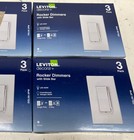 Leviton Decora 600w Single-pole 3-way Universal Rocker Slide Dimmer  White 12pk