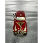 Vintage Marx Tin Litho Official Fire Chief Windup Toy Car 1950s 14c77 Working