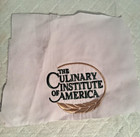 Culinary Institute Of America Retired Logo Sew Ons  Ragged Edges  Deep Gold