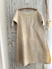 Rare Antique French Primitive Natural Floppy Linen Nightshirt Unfinished C1830