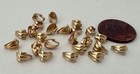 Vintage 4 X 7mm Gold Tone Metal Bails 24