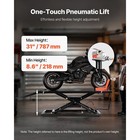 Motorcycle Lift Jack 1500lb Air Operated Lift Table 48 8  Width Motorcycle Table